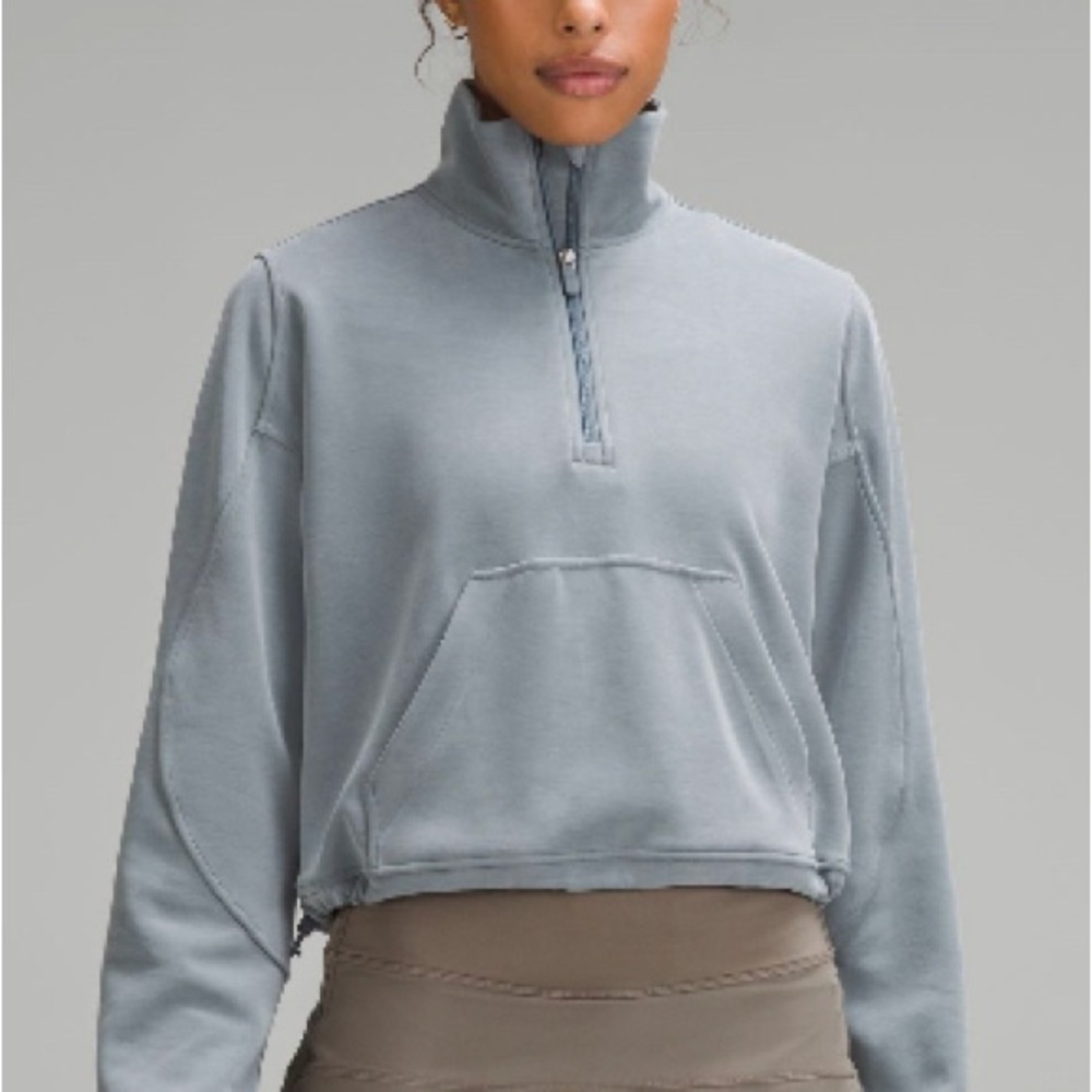 Lululemon brushed softstreme half zip.